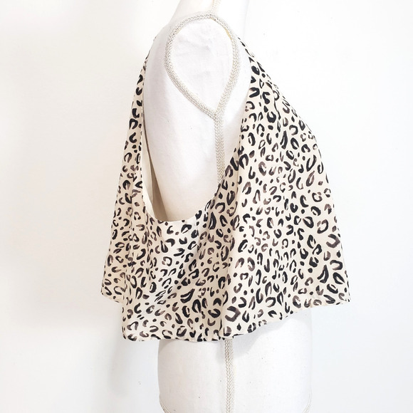 NEW!! 11. Honore PLUS SIZE 18 Tank Blouse Crop Top Curvy Animal Print Halter - Picture 3 of 13